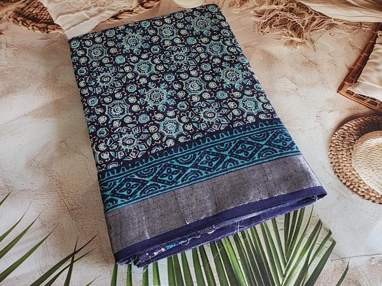 Linen - Navy Blue