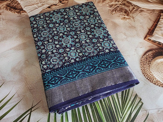 Linen - Navy Blue