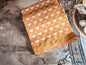 Mulmul cotton sarees - Geometric designs - Mustard yellow