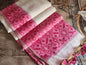 Peace vegan silk saree - Magenta