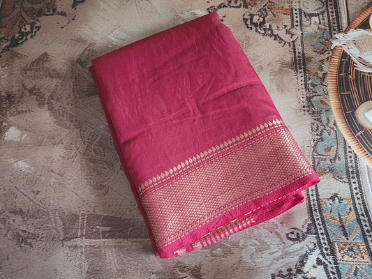 Assam fancy silk saree - Maroon