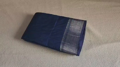 Assam fancy silk saree - Blue