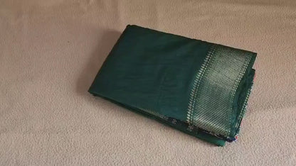Assam fancy silk saree - Green